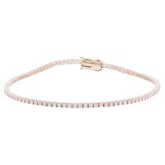 Bracelet de tennis Timeless en or rose 18 carats et diamants (1 ct)