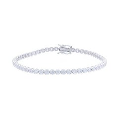 Timeless Tennis Bracelet in 18K White Gold and Diamonds (2.3ct)