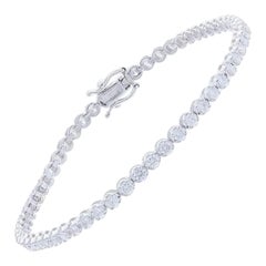 Timeless Tennis Bracelet in 18K White Gold and Diamonds (2.3ct)