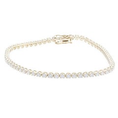 Bracelet Tennis Timeless en or jaune 18 carats et diamants (2ct)