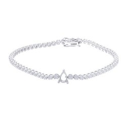 Bracelet de tennis Timeless en or blanc 14 carats et diamants (2ct)