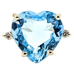 Timeless Topaz and Diamond 14k Yellow Gold Ring