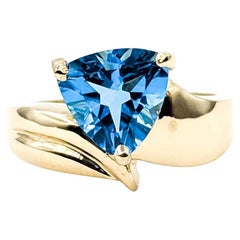 Timeless Topaz Elegance Ring in 10k Bypass Gold