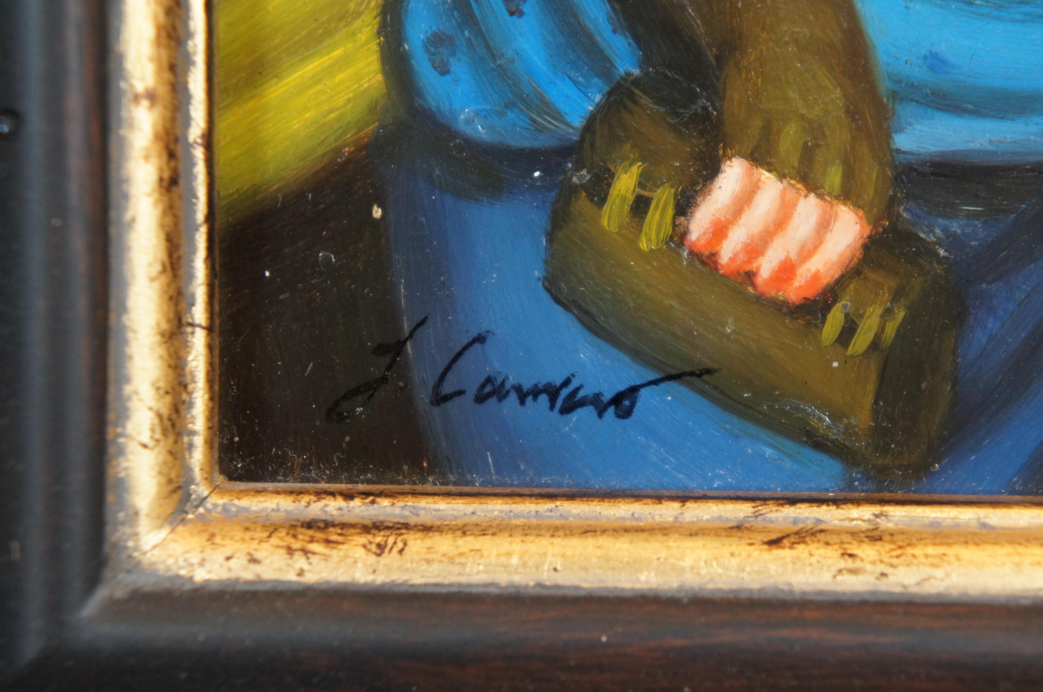 Timeless Treasures Society Lady Oil Painting on Board After Fernando Botero 13