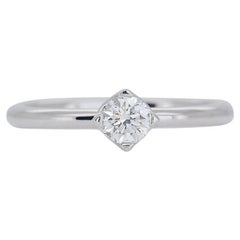 Timeless White Gold Diamond Solitaire Ring