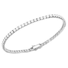 Bracelet de tennis en or blanc Timeless 3.13 Karat Diamond Black pour Elle