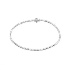 Timeless White Gold Tennis Bracelet Diamond Black for Her