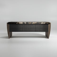 Timeless, Wood and Stone "Modern" Console Parisii Collection
