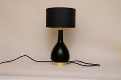 Timeless Wooden Black Tear Lamp by Konrad Olejnik