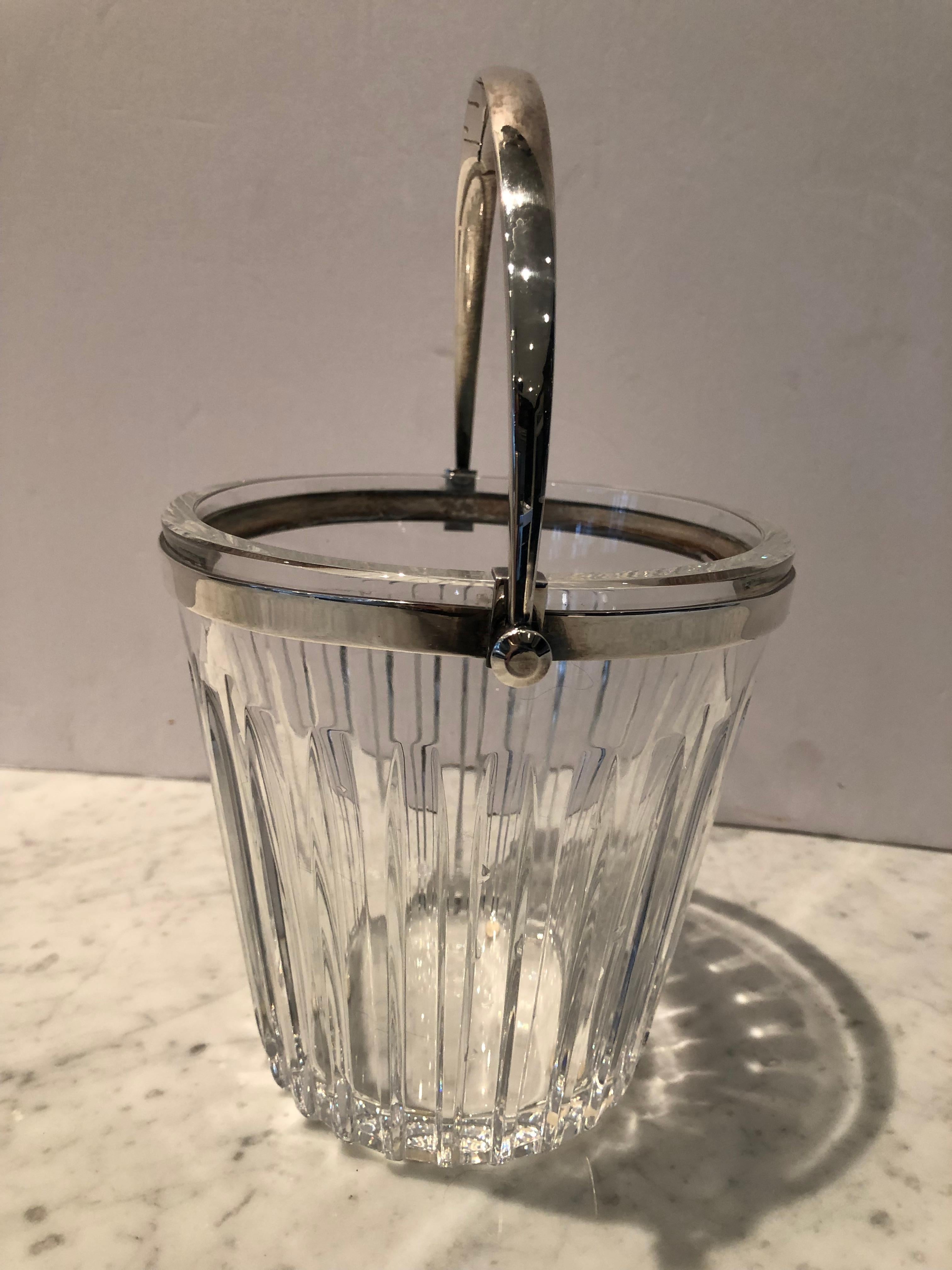 Late 20th Century Timelessly Elegant Baccarat Ice Bucket