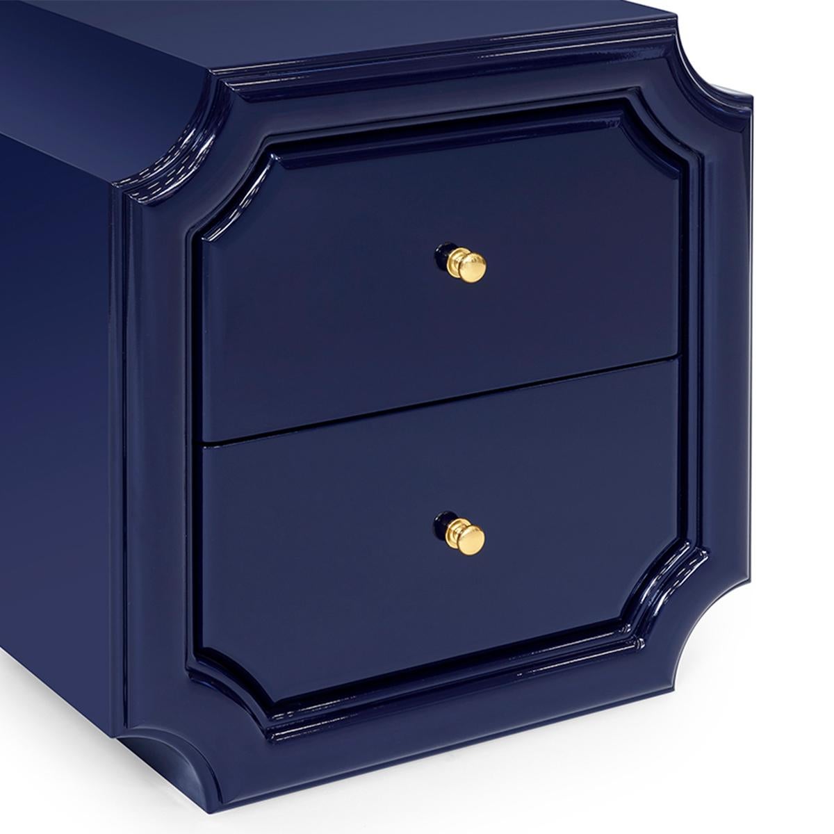 Italian Timeo Blue Side Table For Sale