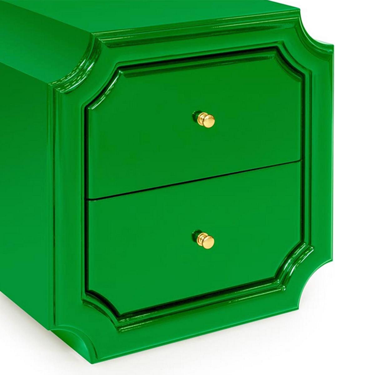 Italian Timeo Green Side Table For Sale