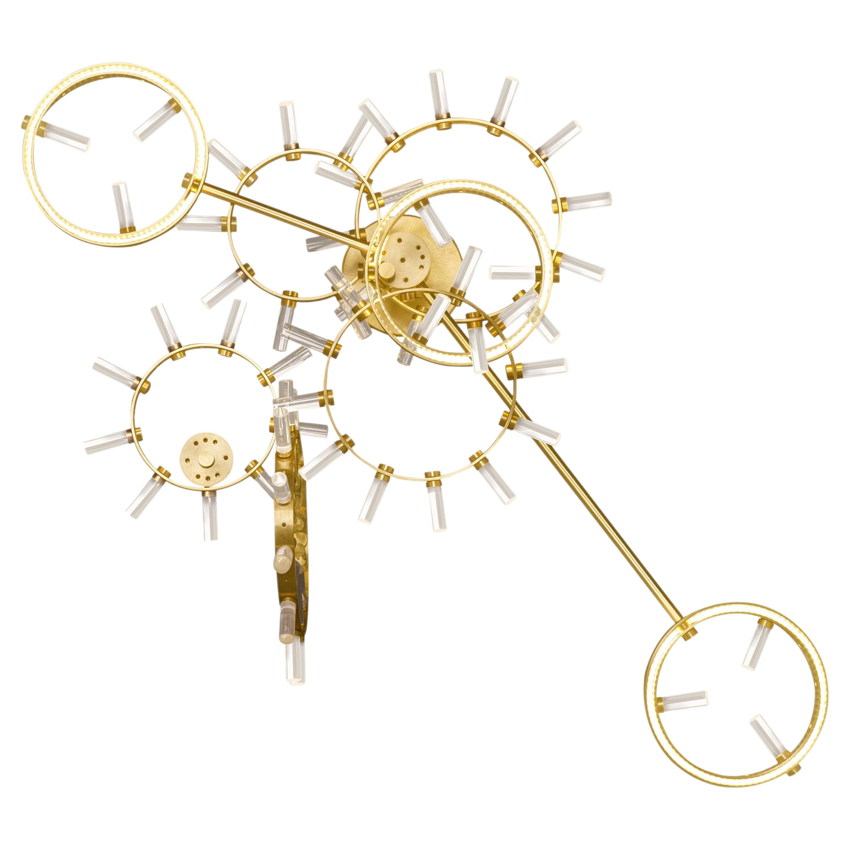TIMEPIECE Illuminated wall sculpture, handcrafted in Italy by Baroncelli