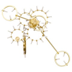 TIMEPIECE Illuminated wall sculpture, handcrafted in Italy by Baroncelli