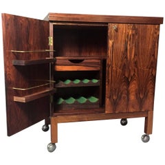 "Times" Rosewood Bar Cabinet, Torbjørn Afdal, Bruksbo, Norway, 1960s