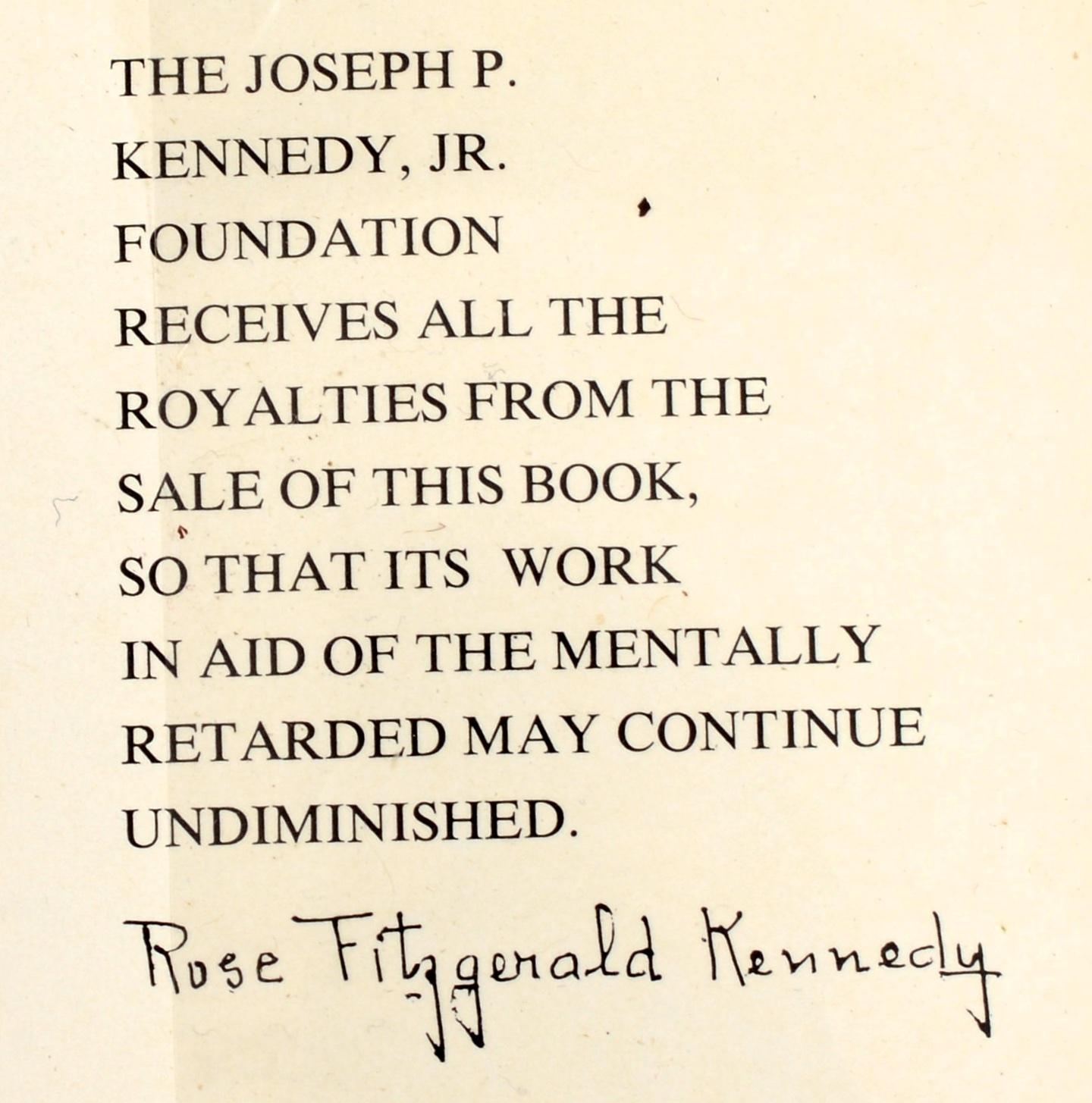Times To Remember de Rose Fitzgerald Kennedy, signé 1ère édition en vente 14