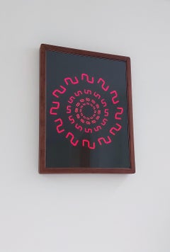 "Timewarp" continuously changing wall-mounted artwork.