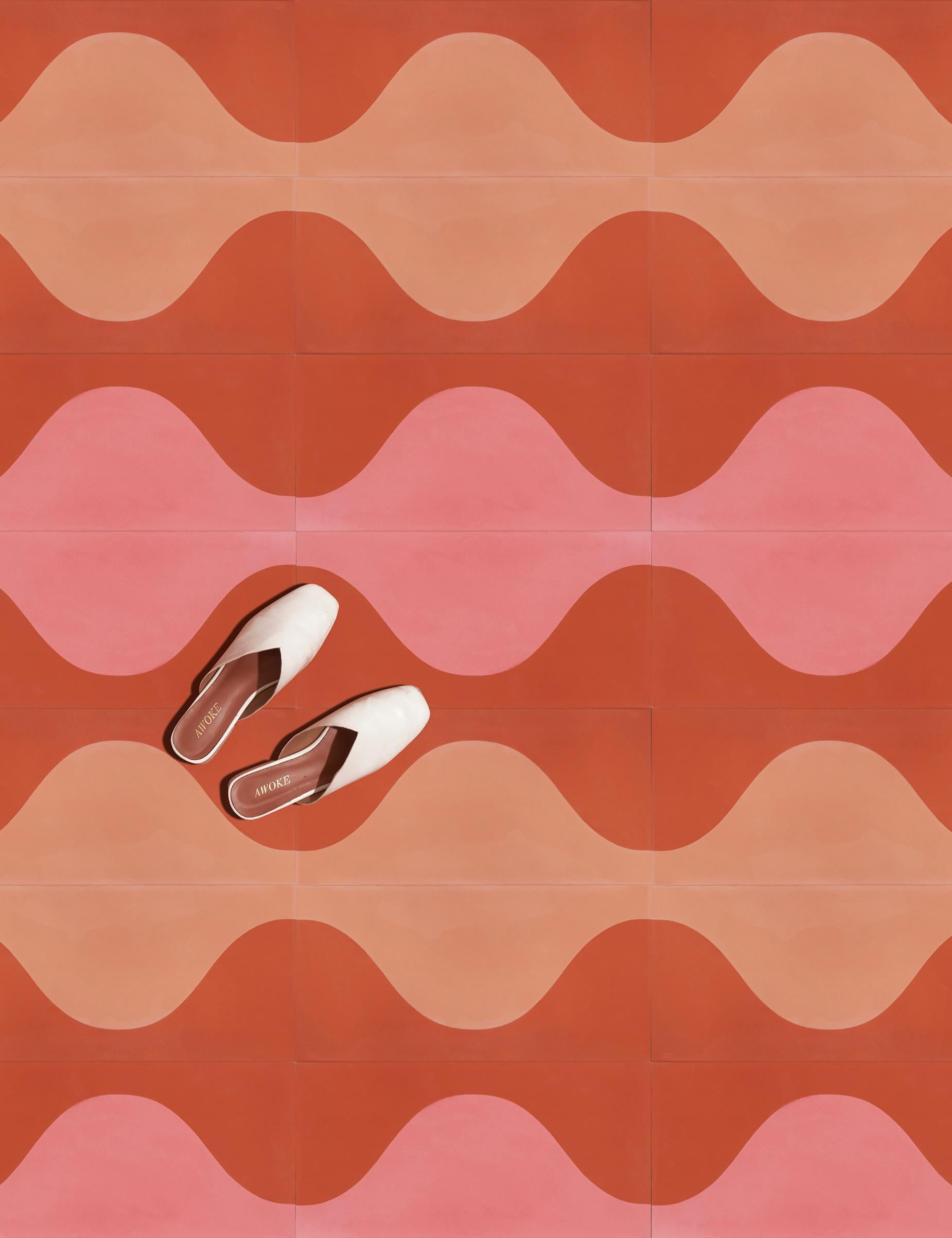 Moderne Timewave Terracotta Coral en vente