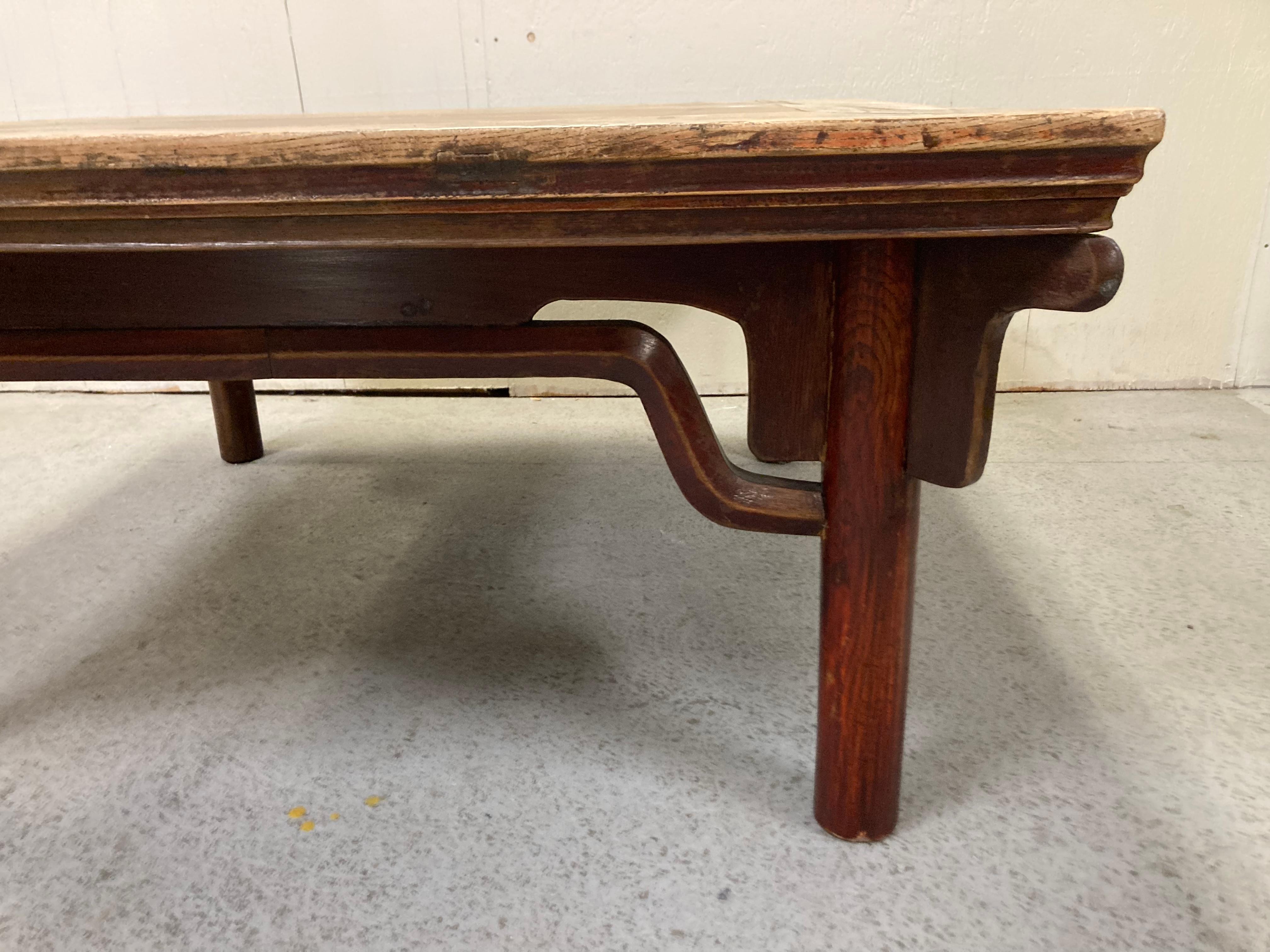 Timeworn Chinese Eight Immortals Table In Distressed Condition For Sale In Bridgeport, CT