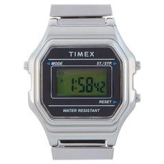 Timex Digital Mini Silver-Tone Watch TW2T48200
