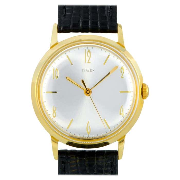 Timex Marlin Hand Wound Gold Tone Watch TW2T18400 At 1stDibs Timex timex-marlin-hand-wound-gold-tone-watch-tw2t18400-at-1stdibs-timex