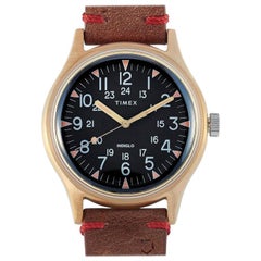 Timex MK1 24 Hour Leather Strap Military Watch TW2R96700