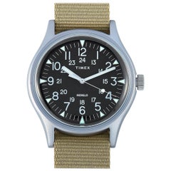 Timex MK1 Aluminum Beige Strap Watch TW2T10300