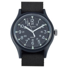 Timex MK1 Aluminum Black Dial Watch TW2R37400