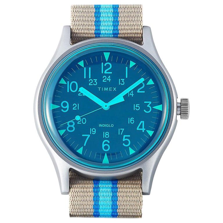 Timex MK1 Aluminum California Blue Dial Watch TW2T25300