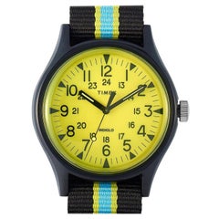 Timex MK1 Aluminum California Yellow Dial Watch TW2T25700