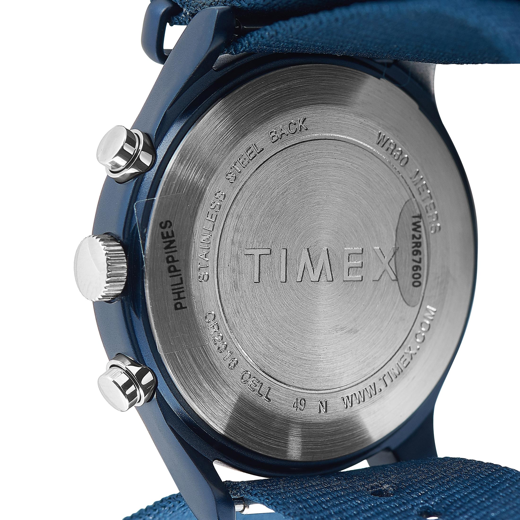 Timex MK1 Aluminum Chronograph Blue Dial Watch TW2R67600 In New Condition In Southampton, PA