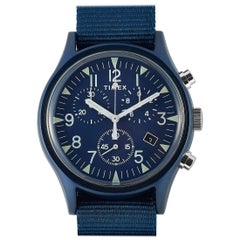 Timex MK1 Aluminum Chronograph Blue Dial Watch TW2R67600