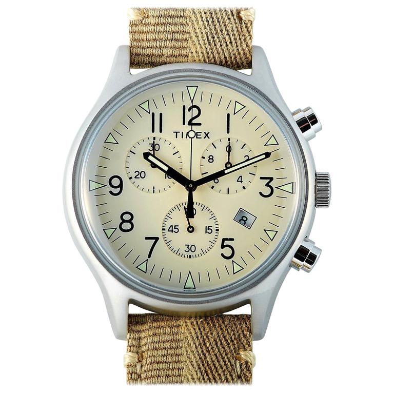 Timex MK1 Chronograph Khaki Fabric Strap Watch TW2R68500