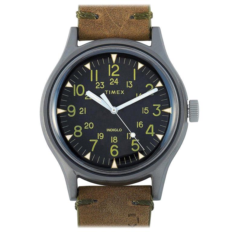 Timex MK1 Stainless Steel Gunmetal Olive Watch TW2R97000