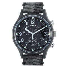 Timex MK1 Steel Chronograph Black Dial Watch TW2R68700