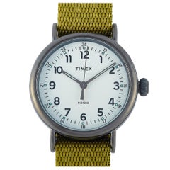 Timex Standard Olive Green Fabric Strap Watch TW2T20300