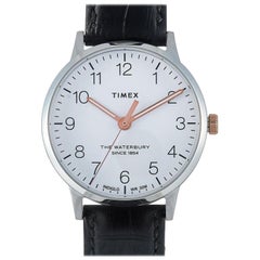 Timex Waterbury Classic Black Leather Watch TW2R72400