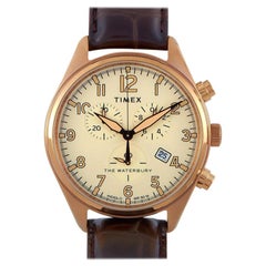 Timex Waterbury Traditional Chronograph Gold-Tone Watch TW2R88300