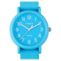 Montre Timex Weekender bleue en jonc de couleur TWG018300