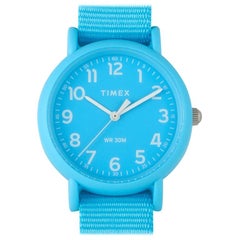 Montre Timex Weekender bleue en jonc de couleur TWG018300