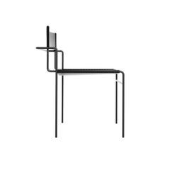 Tímida Armchair in Leather and Steel by Pedro Paulo-Venzon, 2013