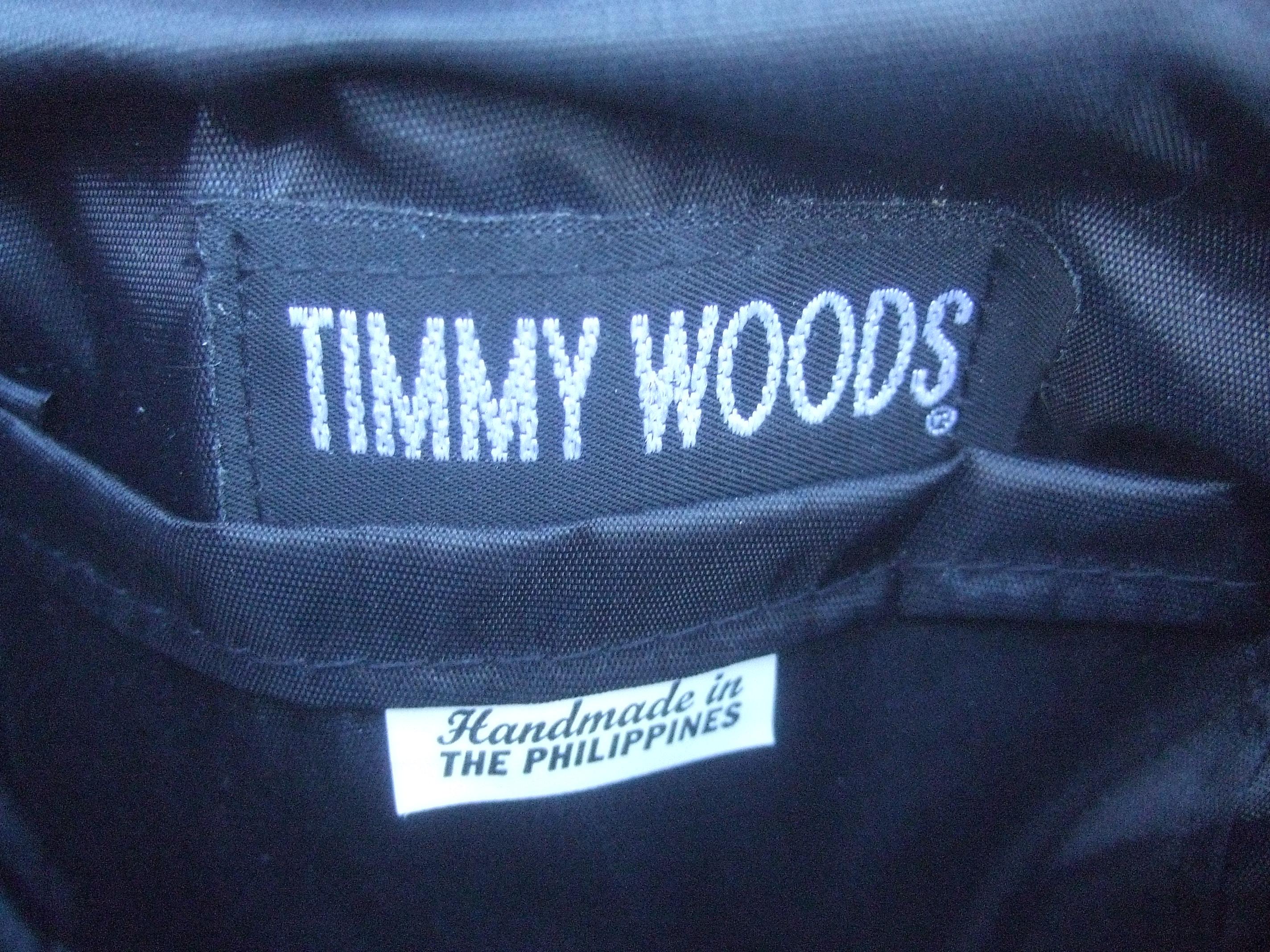 Timmy Woods Beverly Hills Carved Wood Artisan Lion Shoulder Bag c 1990s For Sale 9