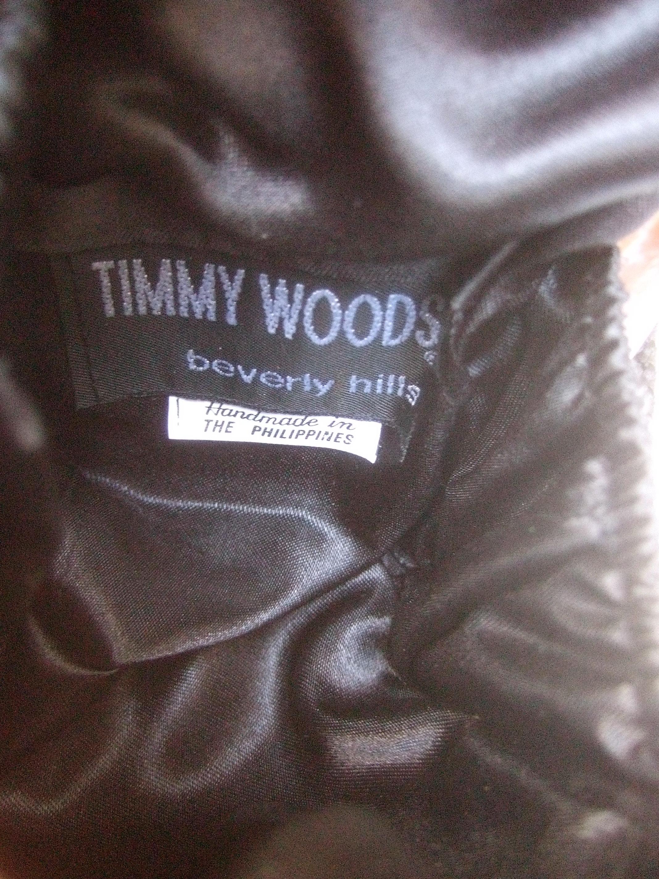 Timmy Woods Beverly Hills Carved Wood Equine Shoulder Bag Circa 1990s 8