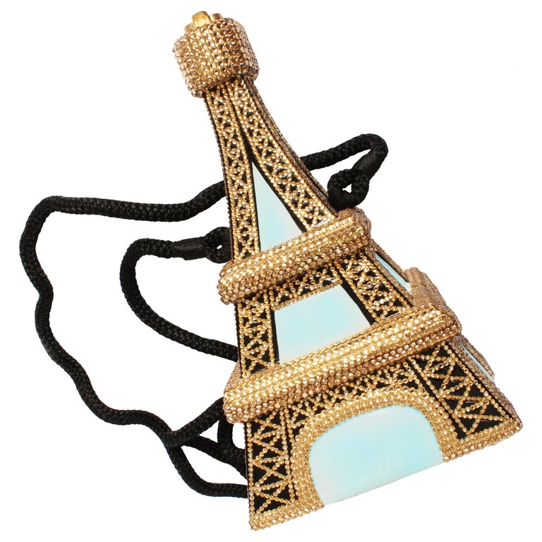 Timmy Woods Beverly Hills Tour D''Eiffel Bag Limited Ed Embellished Evening  Bag at 1stDibs