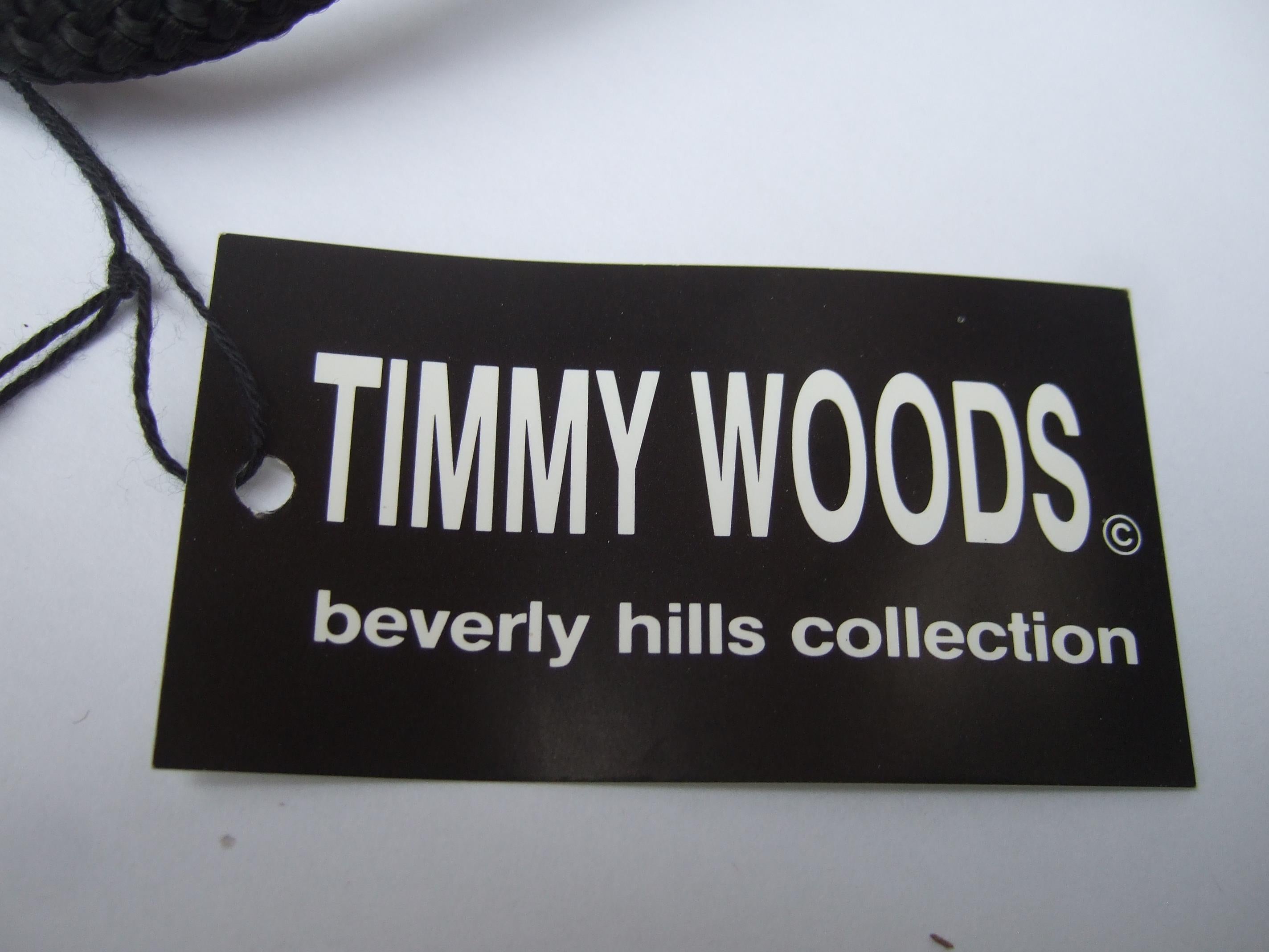Timmy Woods Beverly Hills Wood Enamel Artisan Harlequin Handbag c 1990s 8