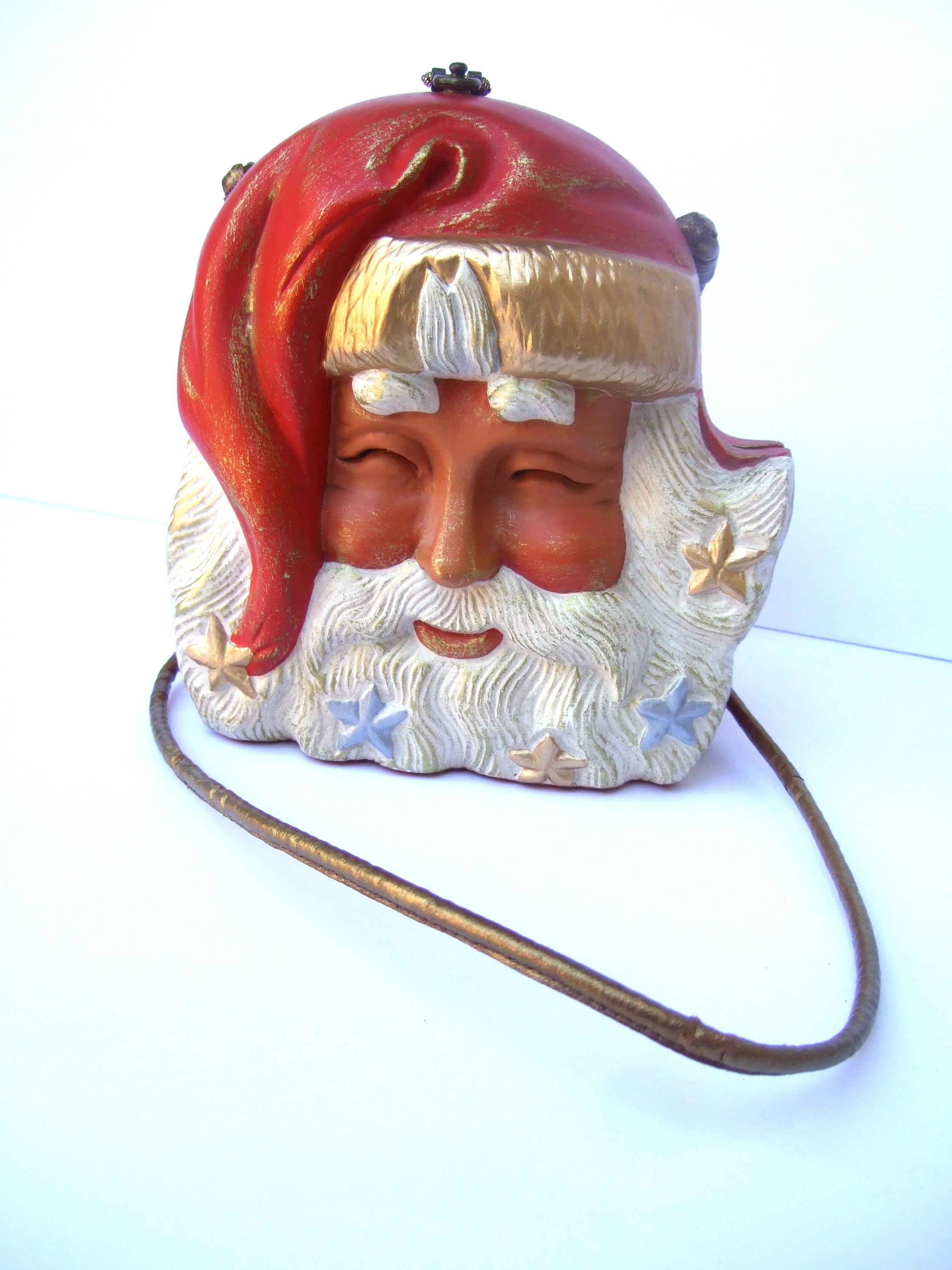 A.I.C. Woods Beverly Hills Sac à bandoulière pour le Père Noël, sculpté à la main, c. années 1990 Bon état - En vente à University City, MO