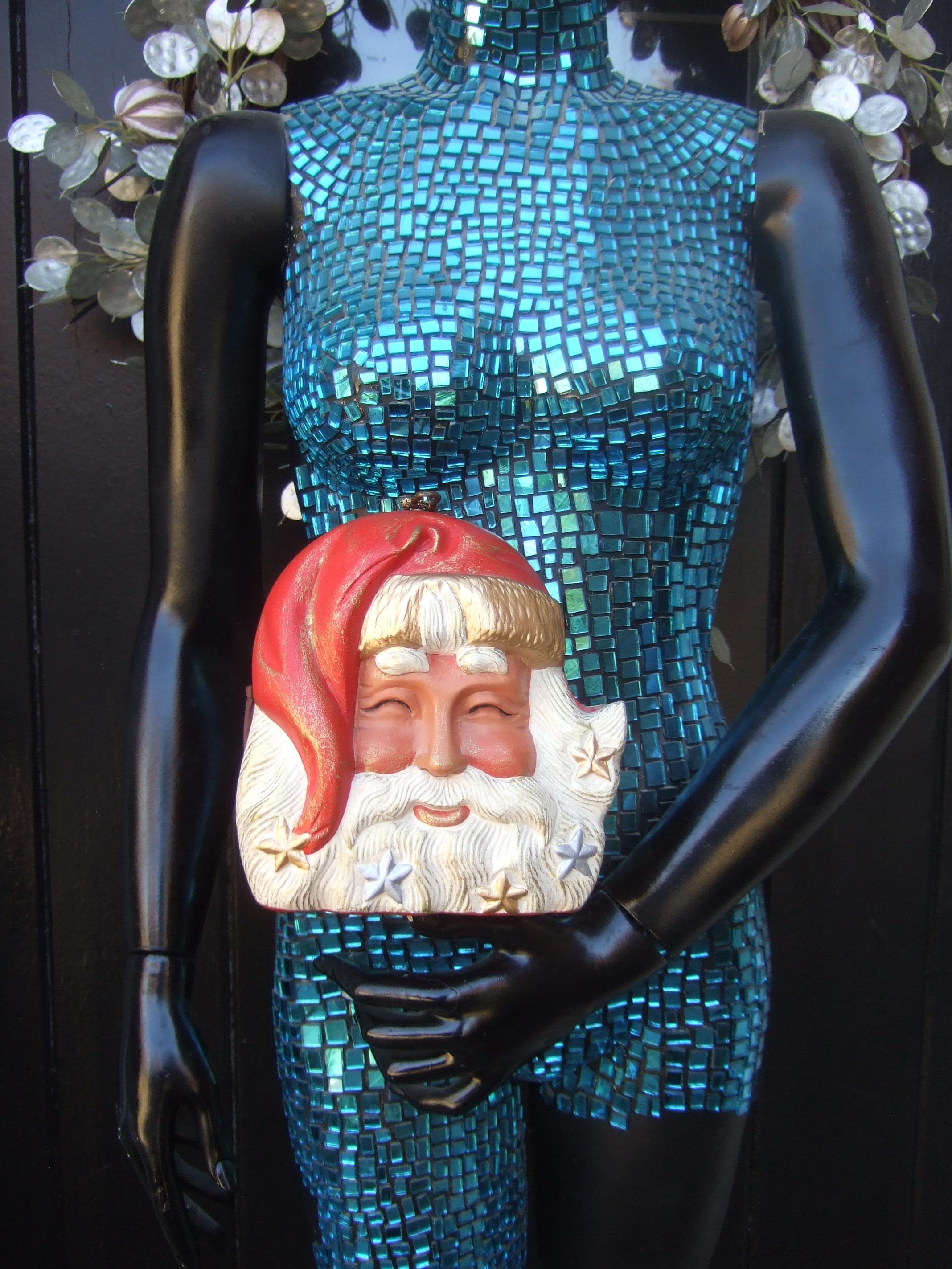 A.I.C. Woods Beverly Hills Sac à bandoulière pour le Père Noël, sculpté à la main, c. années 1990 Pour femmes en vente