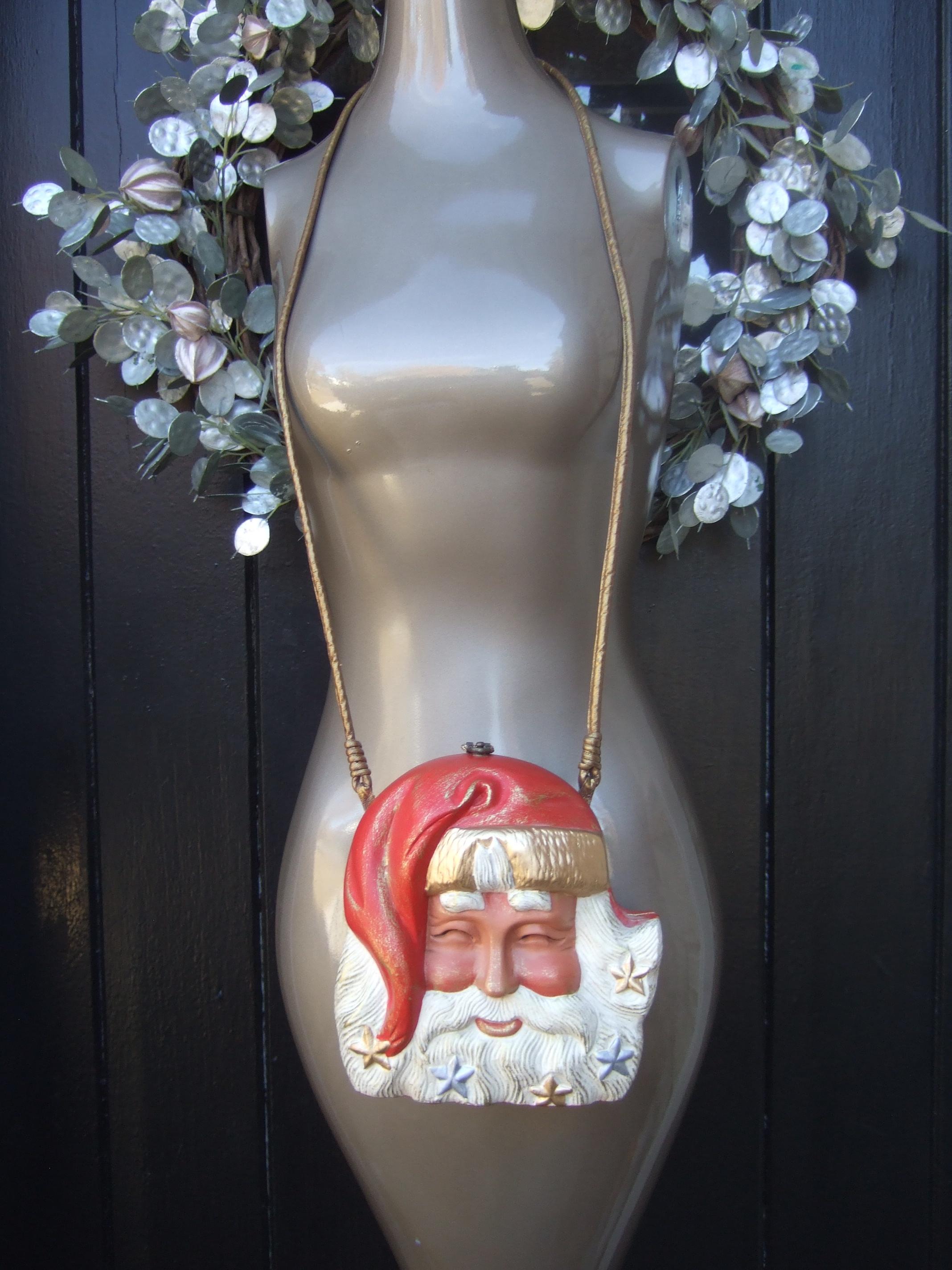 A.I.C. Woods Beverly Hills Sac à bandoulière pour le Père Noël, sculpté à la main, c. années 1990 en vente 1