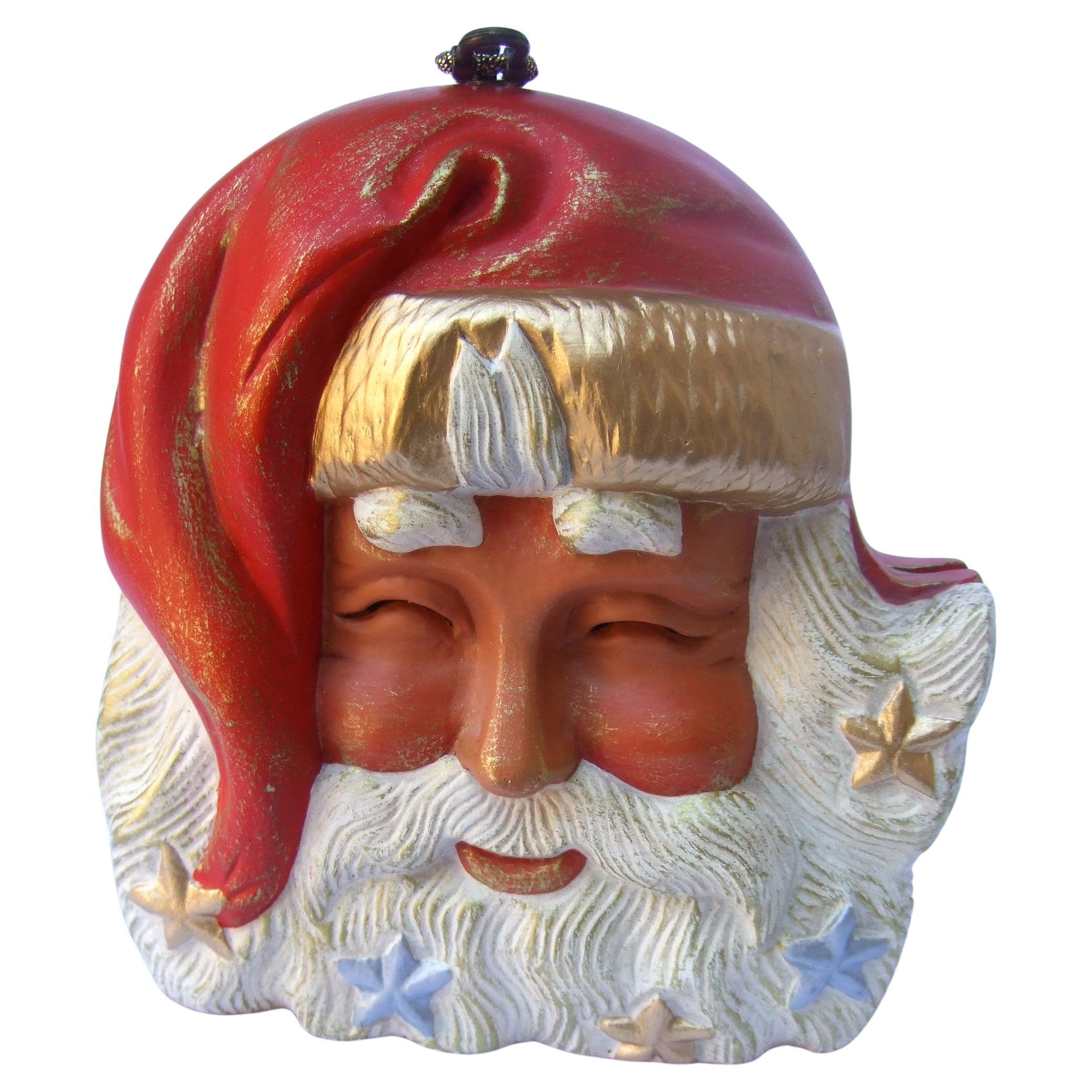 A.I.C. Woods Beverly Hills Sac à bandoulière pour le Père Noël, sculpté à la main, c. années 1990