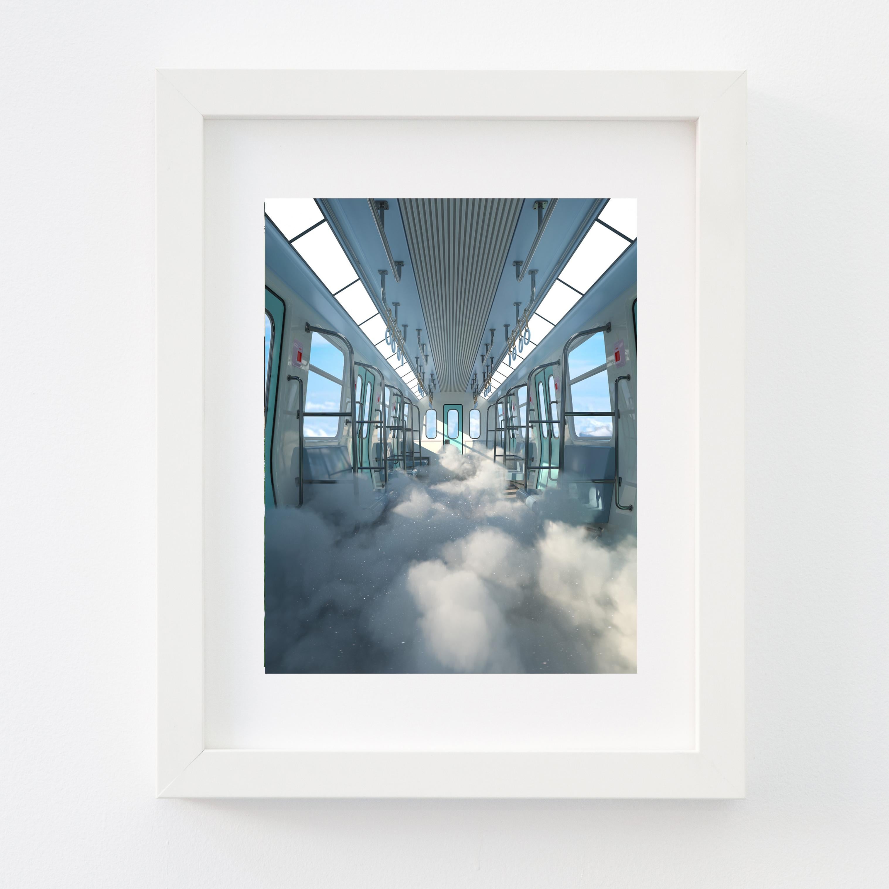Over the Clouds - Gray Color Photograph by Timo Helgert